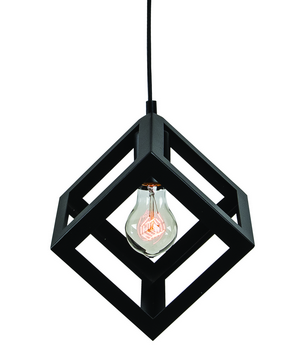 Pendant light cube black